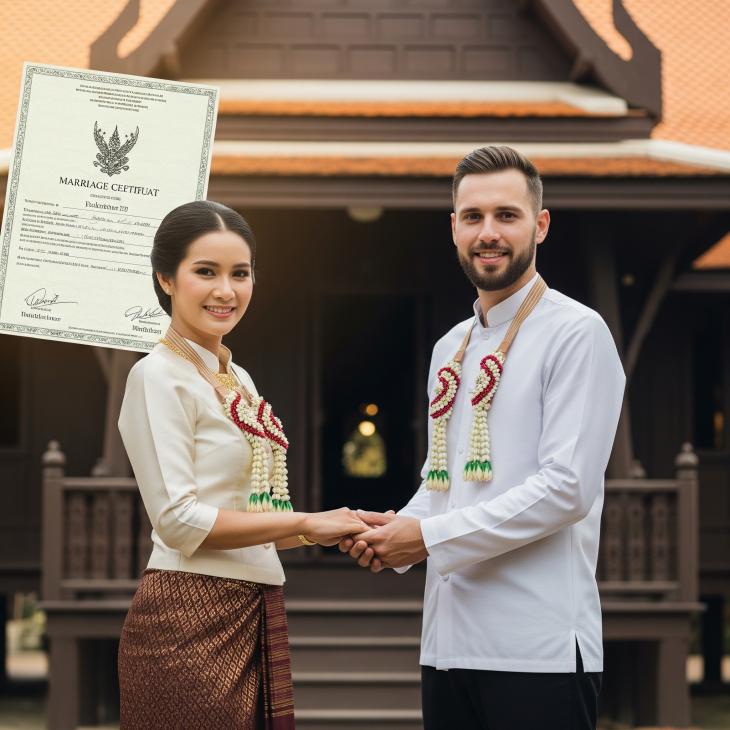 a mixed couple at a marriage ceremony