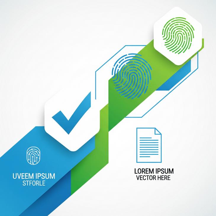 stylized image with firgerprints