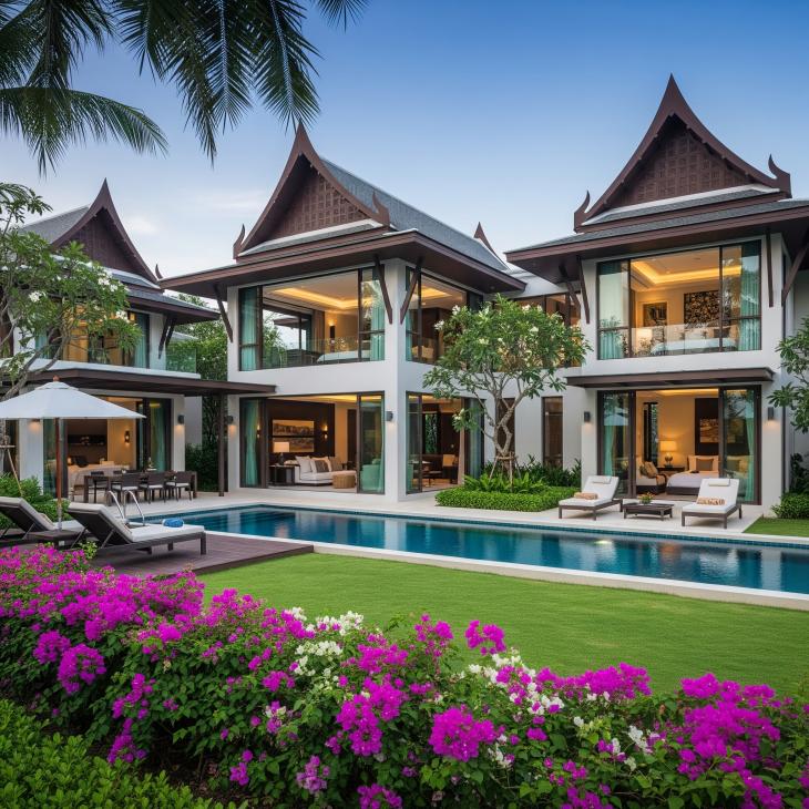 nice thai single houses in the country