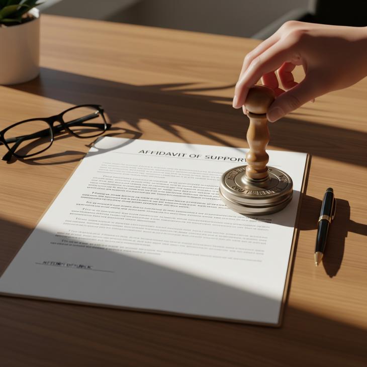 document on a desk
